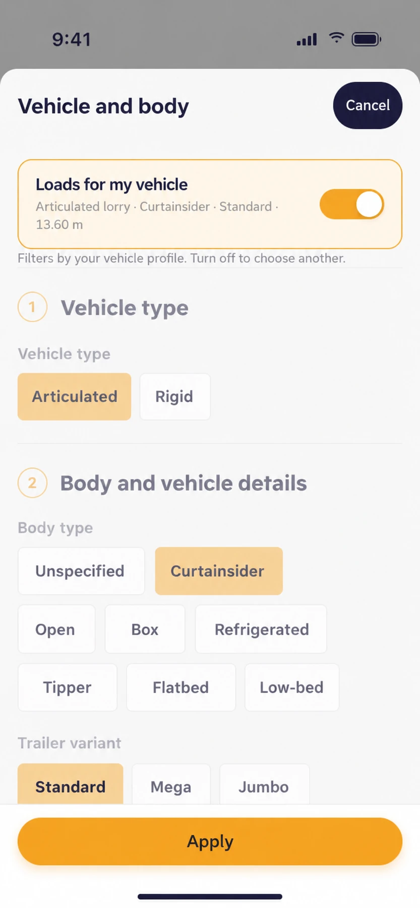 Gamyoncu — Match the vehicle