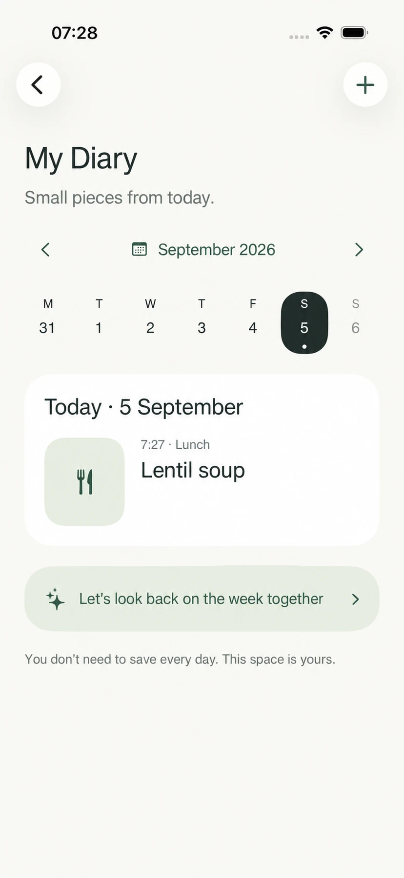 Nodi — Your journal