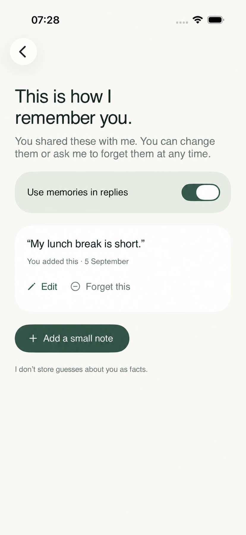 Nodi — Remembered context